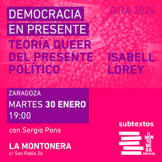 Isabel Lorey presenta 'Democracia en presente'